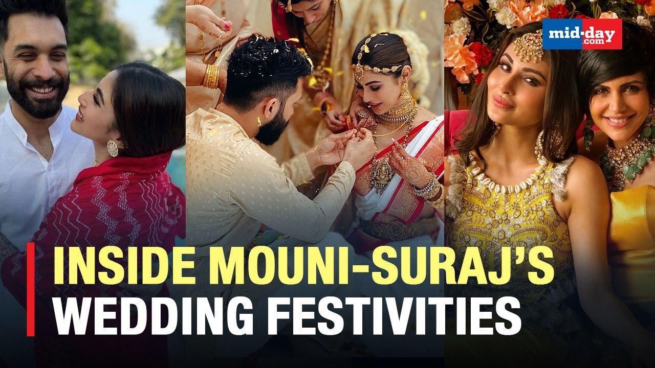 Mouni-Suraj Nambiar Tie The Knot: A Sneak Peek Into Their Wedding Festivities